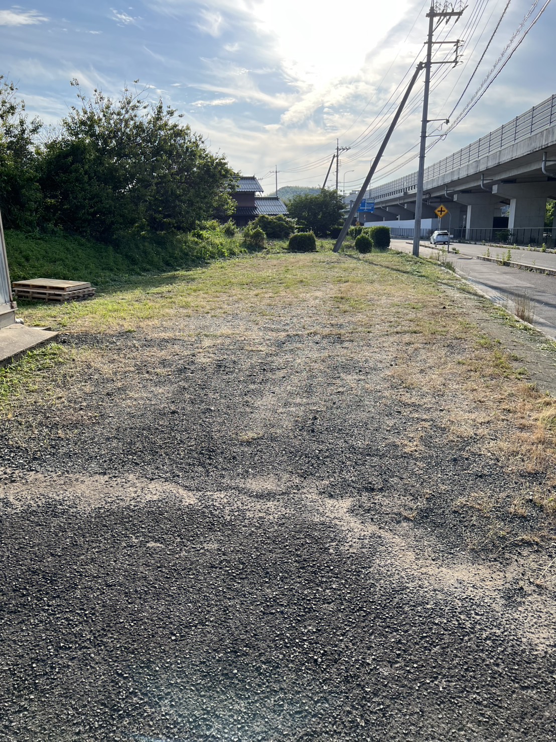簡易舗装工事 施工前