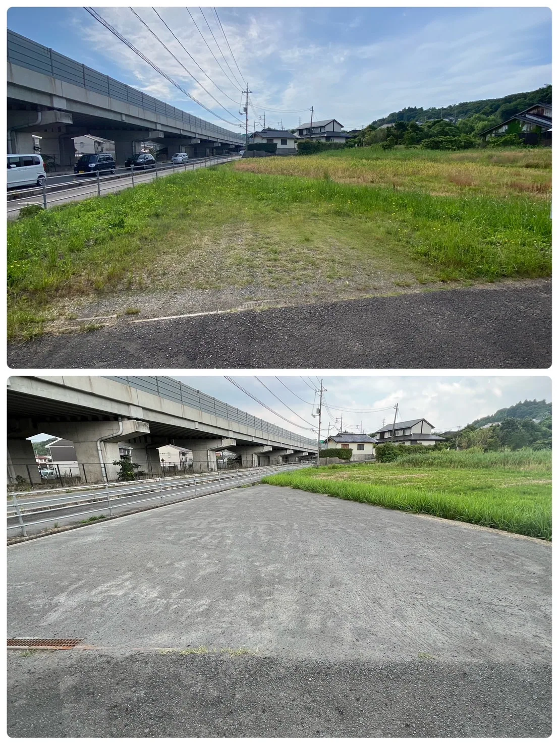 雑草対策・簡易舗装 施工前